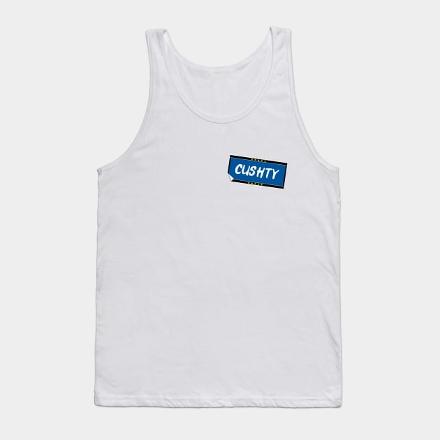 Cushty Sticker Design Tank Top by Stupiditee